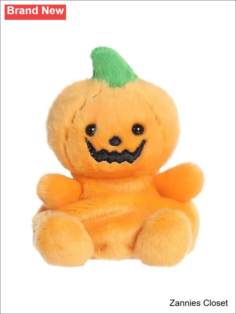 👻 Aurora Palm Pals Squashley Pumpkin Head Spooky Plush Halloween Teddy Bear